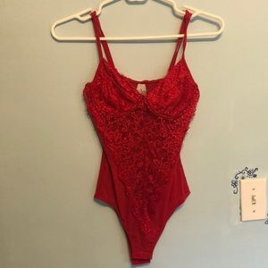 Princess Polly Red Body Suit